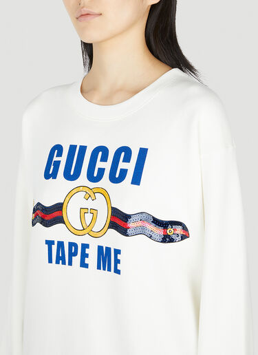 Gucci Tape Me 亮片运动衫 白色 guc0252074