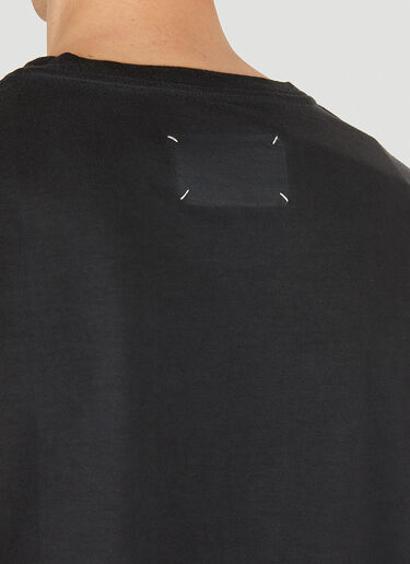 Maison Margiela フォーステッチ オーバーサイズTシャツ ブラック mla0149050