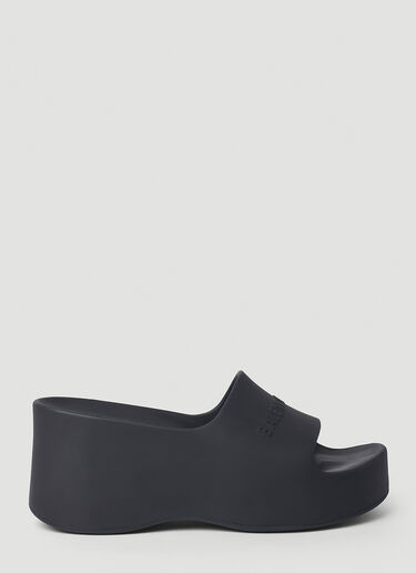 Balenciaga 청키 플랫폼 슬라이드 블랙 bal0252067