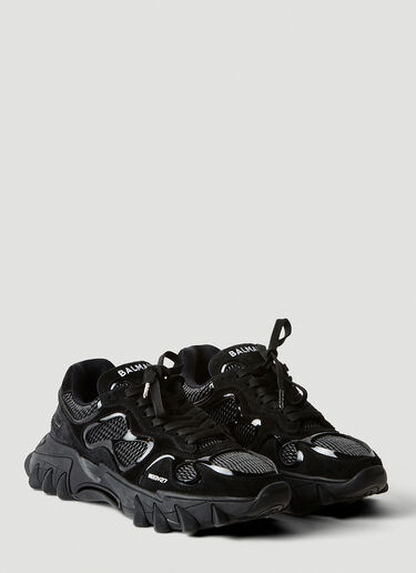 Balmain B-East Suede Sneakers Black bln0153017