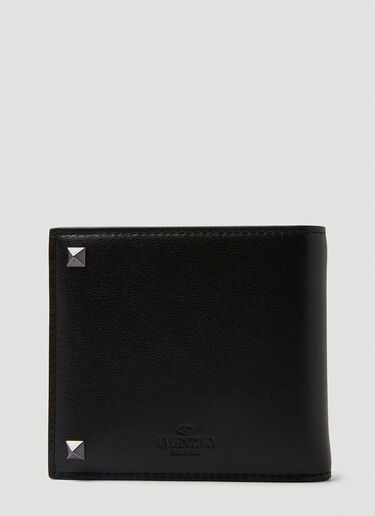 Valentino Rockstud Bi-Fold Wallet Black val0149057