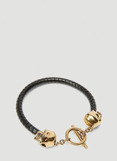 Alexander McQueen T-Bar Skull Bracelet Gold amq0144033