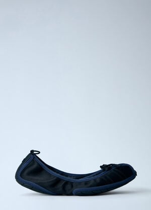 Balenciaga Elasticated Ballet Flats Navy bal0265040