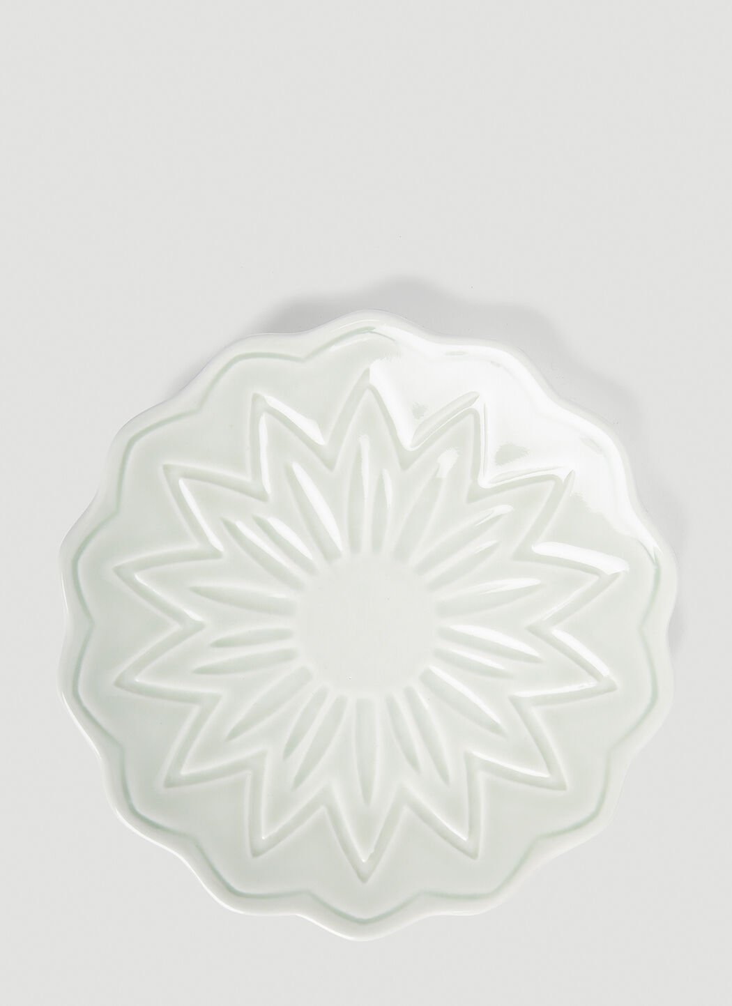 Balenciaga 花朵瓷盘 银色 bal0254052