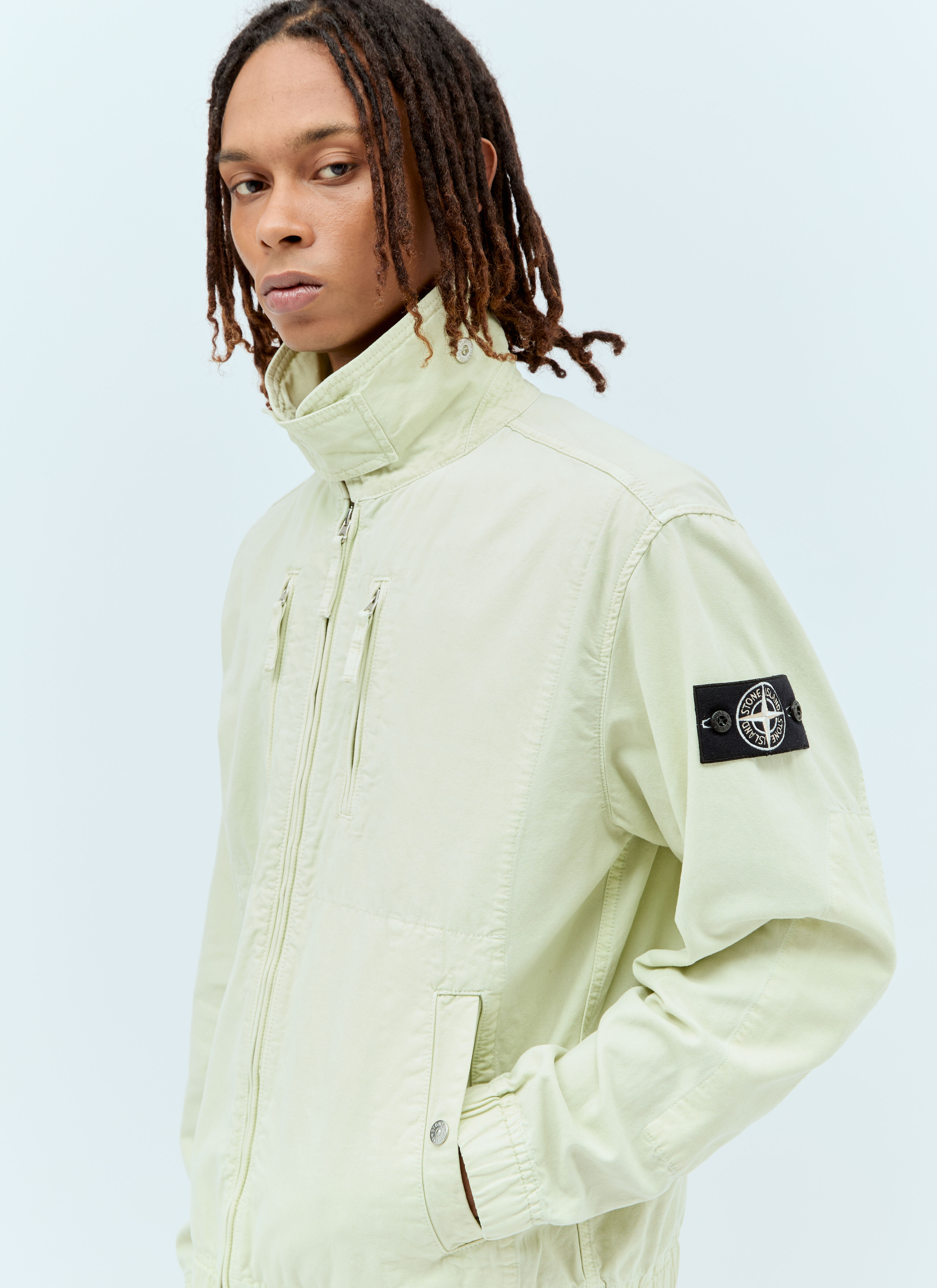 Stone island canvas jacket sales