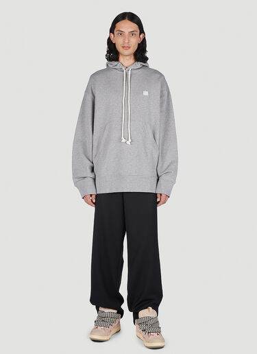 Acne Studios Face Patch Hooded Sweatshirt Grey acn0151018