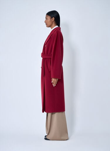 Max Mara Wool-and-Cashmere-Blend Coat Red max0263005