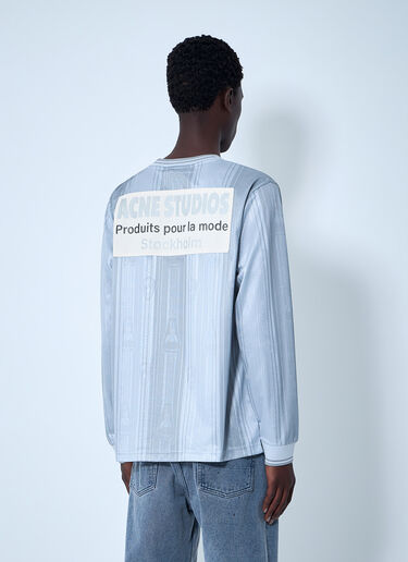 Acne Studios Embroidered Logo Long-Sleeve Shirt Grey acn0164041
