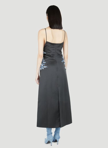 Y/Project Satin Whisker Dress Black ypr0254014