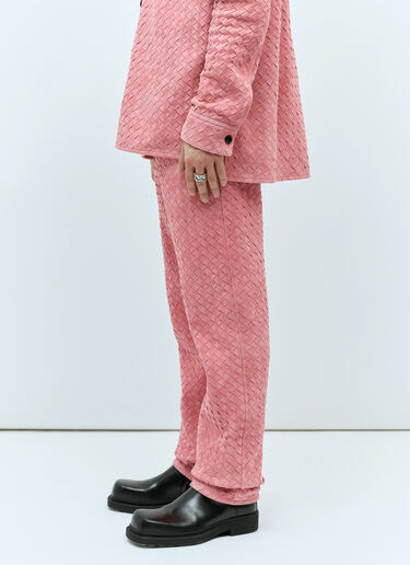 Intrecciato Suede Pants Bottega Veneta Intrecciato Suede Pants Pink bov0157001