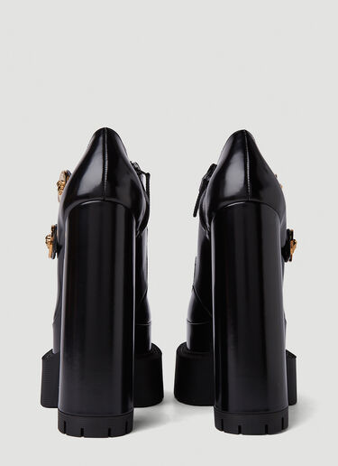 Versace メドゥーサ アエビタス プラットフォームパンプス ブラック vrs0250023