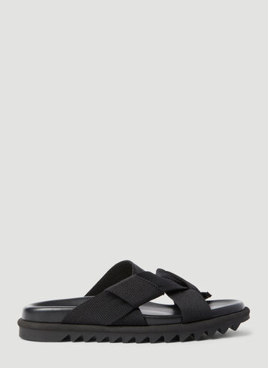 Dries Van Noten Knotted Slides Black dvn0156035