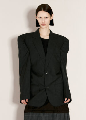 Max Mara Cut-Away Boxy Blazer Beige max0257004