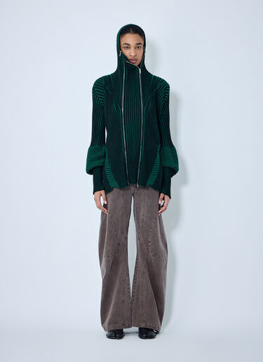 LUEDER Healer Knit Zip Jacket Green ldr0364002