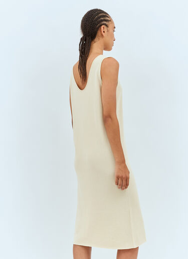 The Row Garfield Midi Dress Beige row0257009