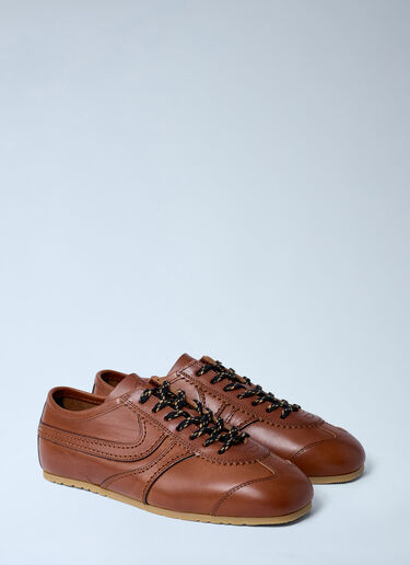 Suede Trimmed Sneakers Dries Van Noten Suede Trimmed Sneakers Tan dvn0262032