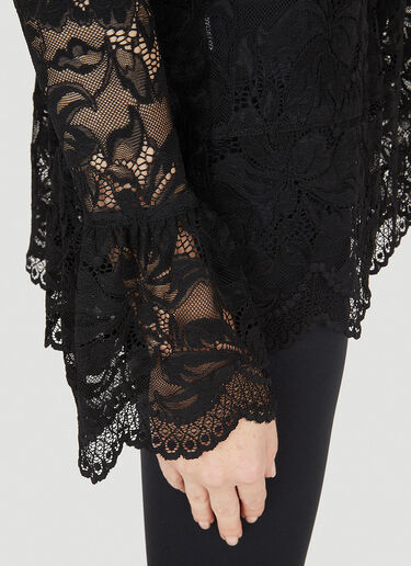 Scalloped Lace Top Rabanne Scalloped Lace Top Black pac0251032