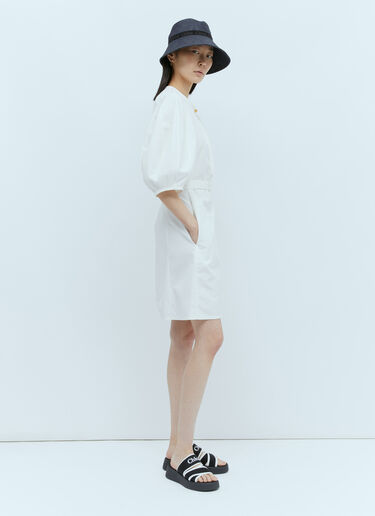 Chloé Belted Shirt Dress White chl0255009