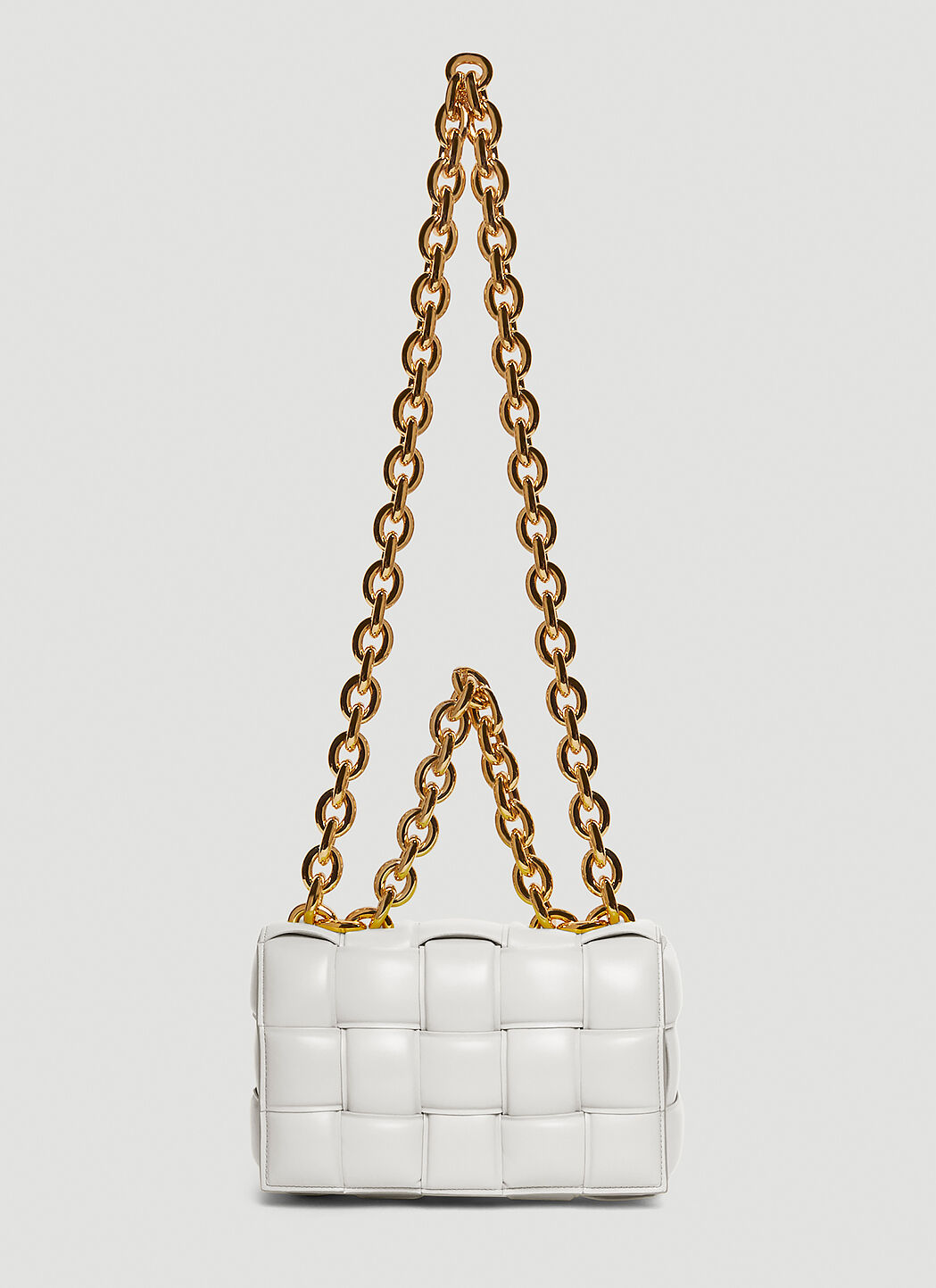Bottega Veneta White Padded Cassette Bag LN CC