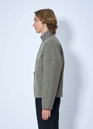 Bottega Veneta Compact Cotton Jacket Grey bov0164015