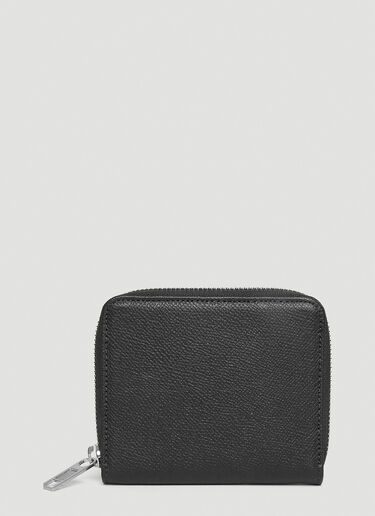 Maison Margiela Four-Stitch Zipped Wallet Black mla0146040