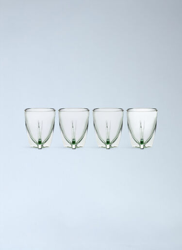 Serax x Ann Demeulemeester Set Of Four Dora Glasses Green wps0691769