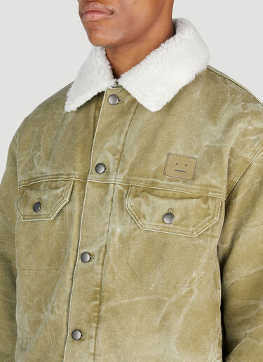 Acne Studios 衬垫帆布夹克 卡其色 acn0153060