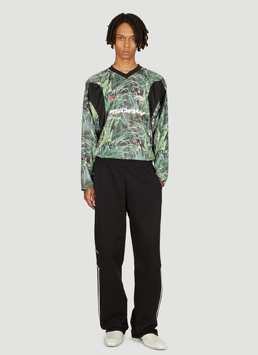 Martine Rose Panelled Football Jersey Top Green mtr0154002