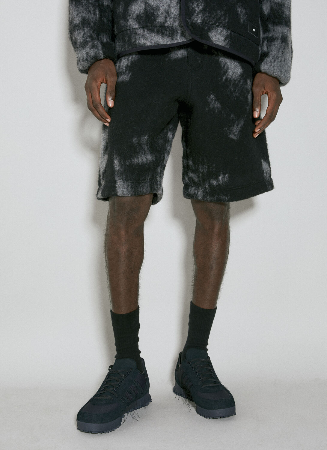Y-3 Fleece Bermuda Shorts In Black