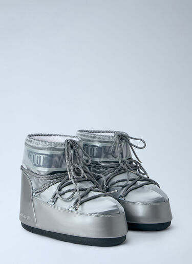 LN-CC® - Moon Boot: Icon Low Glance Boots - Silver Moon Boot Icon Low Glance Boots Silver mnb0366015