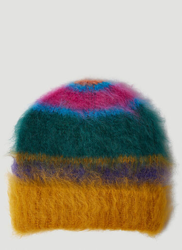 Marni Mohair Beanie Hat Multicolour mni0149003