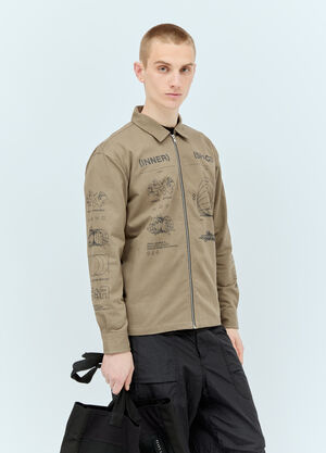 Space Available Inner Space Plant Jacket Khaki spa0356011