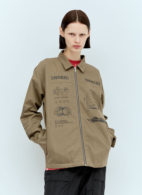 Space Available Inner Space Plant Jacket Khaki spa0356011