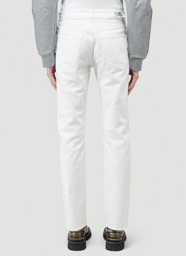 MM6 Maison Margiela Straight-Leg Jeans White mmm0244008