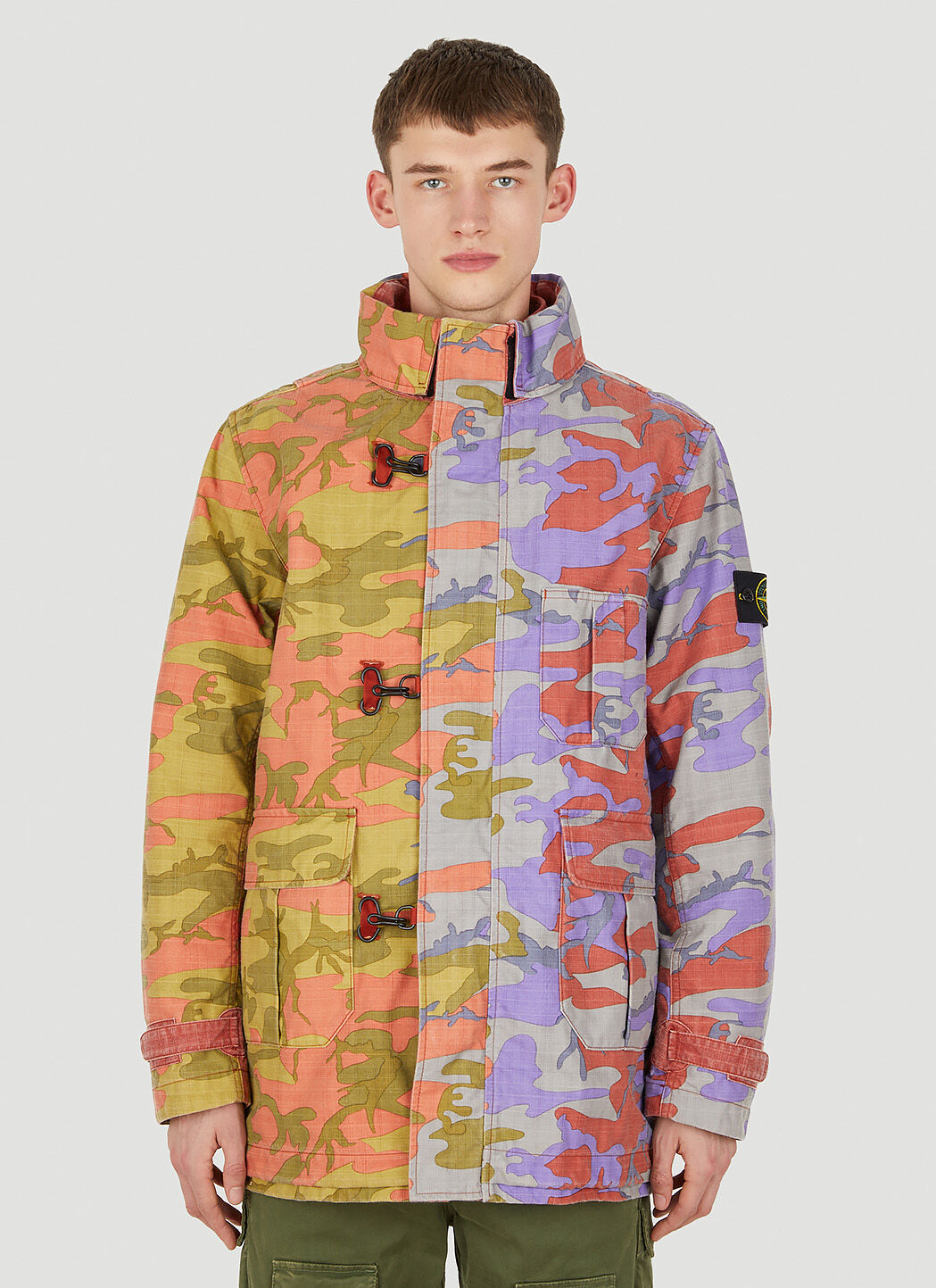Stone island camo sweater sale