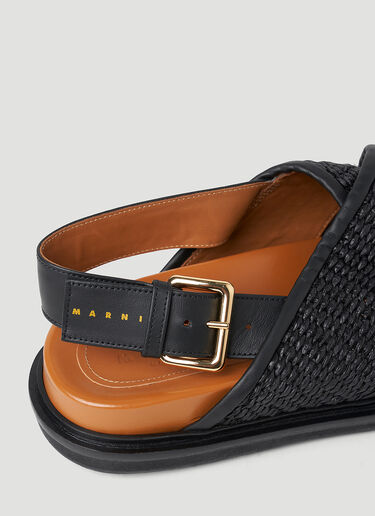 Marni 퍼스벳 샌들 블랙 mni0251029