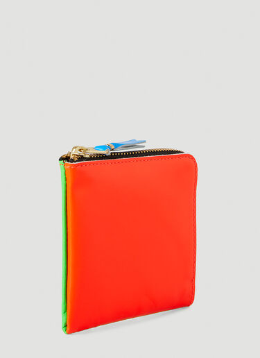 Comme des Garçons Wallet Fluo Zip Wallet Green cdw0346011