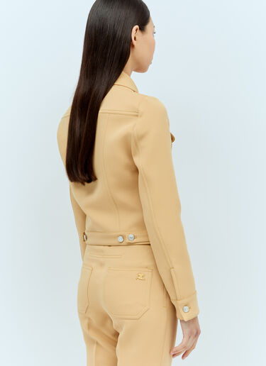 Courrèges 斜纹卡车司机夹克 米色 cou0255002