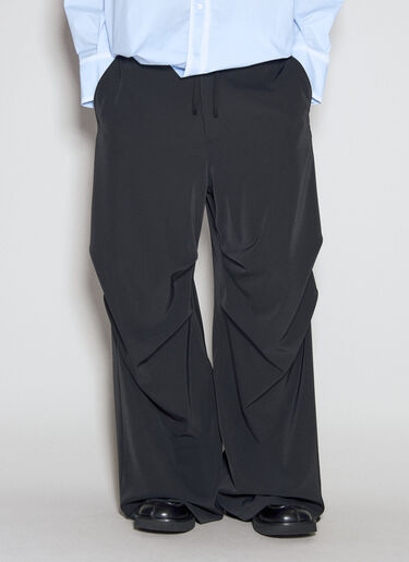 주름진 조절끈 팬츠 MM6 Maison Margiela 주름진 조절끈 팬츠 블랙 mmm0155010