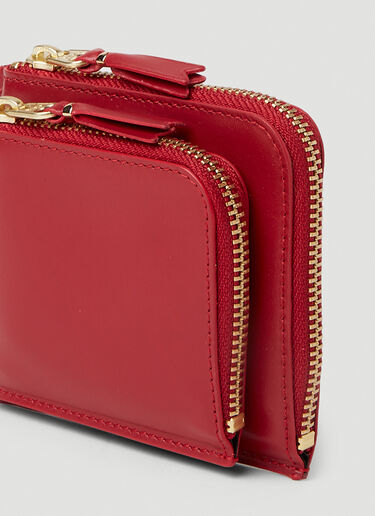 Comme des Garçons Wallet 아웃사이드 포켓 지갑 레드 cdw0351002