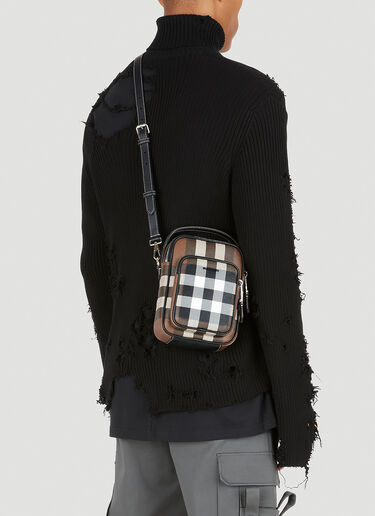 Burberry 체크 크로스바디 백 브라운 bur0147136