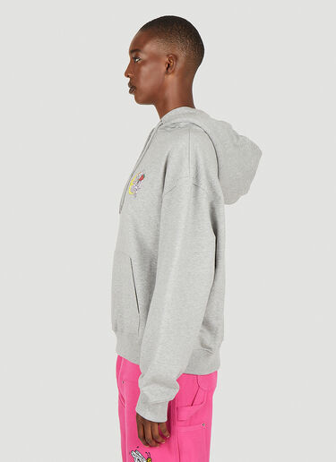 Sky High Farm Workwear Perennial Will Sheldon Print Hooded Sweatshirt Grey skh0350017