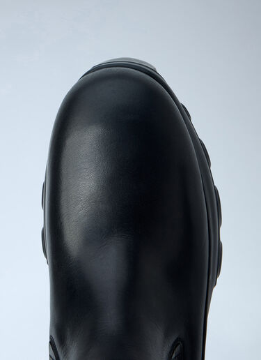LN-CC® - Rick Owens: Beatle Mega Tractor Boots - Black Rick Owens Beatle Mega Tractor Boots Black ric0165010