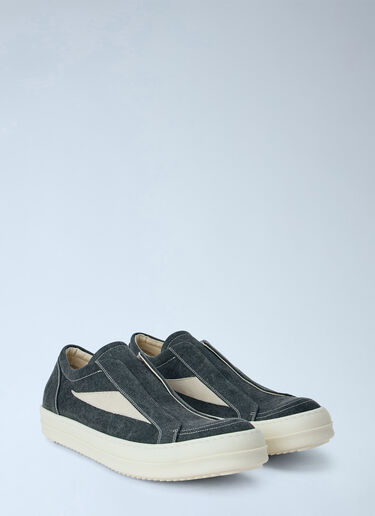 LN-CC® - Rick Owens DRKSHDW: Laceless Vintage Sneakers - Grey Rick Owens DRKSHDW Laceless Vintage Sneakers Grey drk0166022