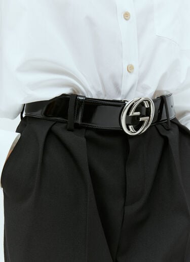 Gucci Leather Belt with Interlocking G Buckle