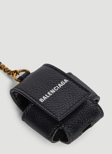 Balenciaga Logo AirPods Case Black bal0245075