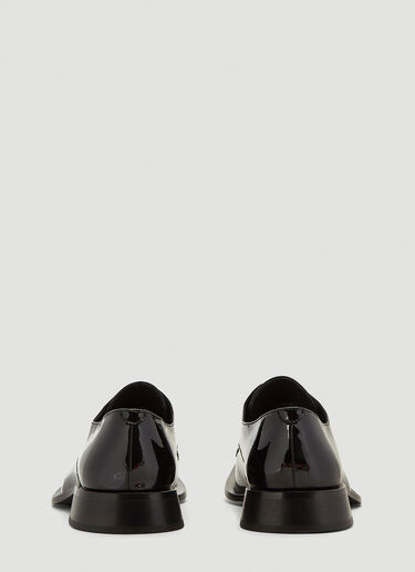 Martine Rose Squared Toe Lace-Up Shoes Black mtr0140010