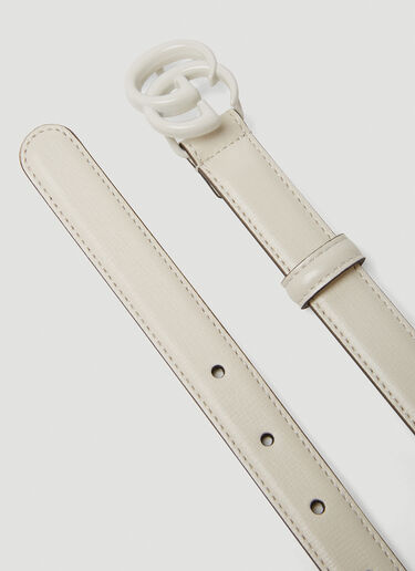 Gucci GG Marmont Belt White guc0250205