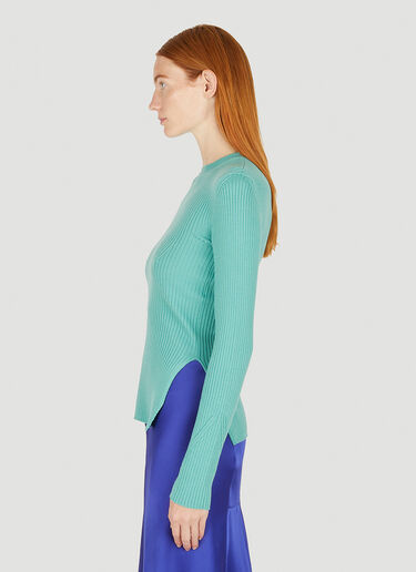 Stella McCartney 골지 크루넥 스웨터 라이트 블루 stm0250002