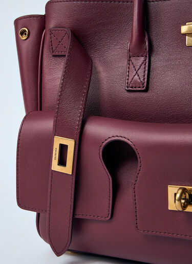 Small Bel Air Carry Tote Bag Balenciaga Small Bel Air Carry Tote Bag Burgundy bal0259068